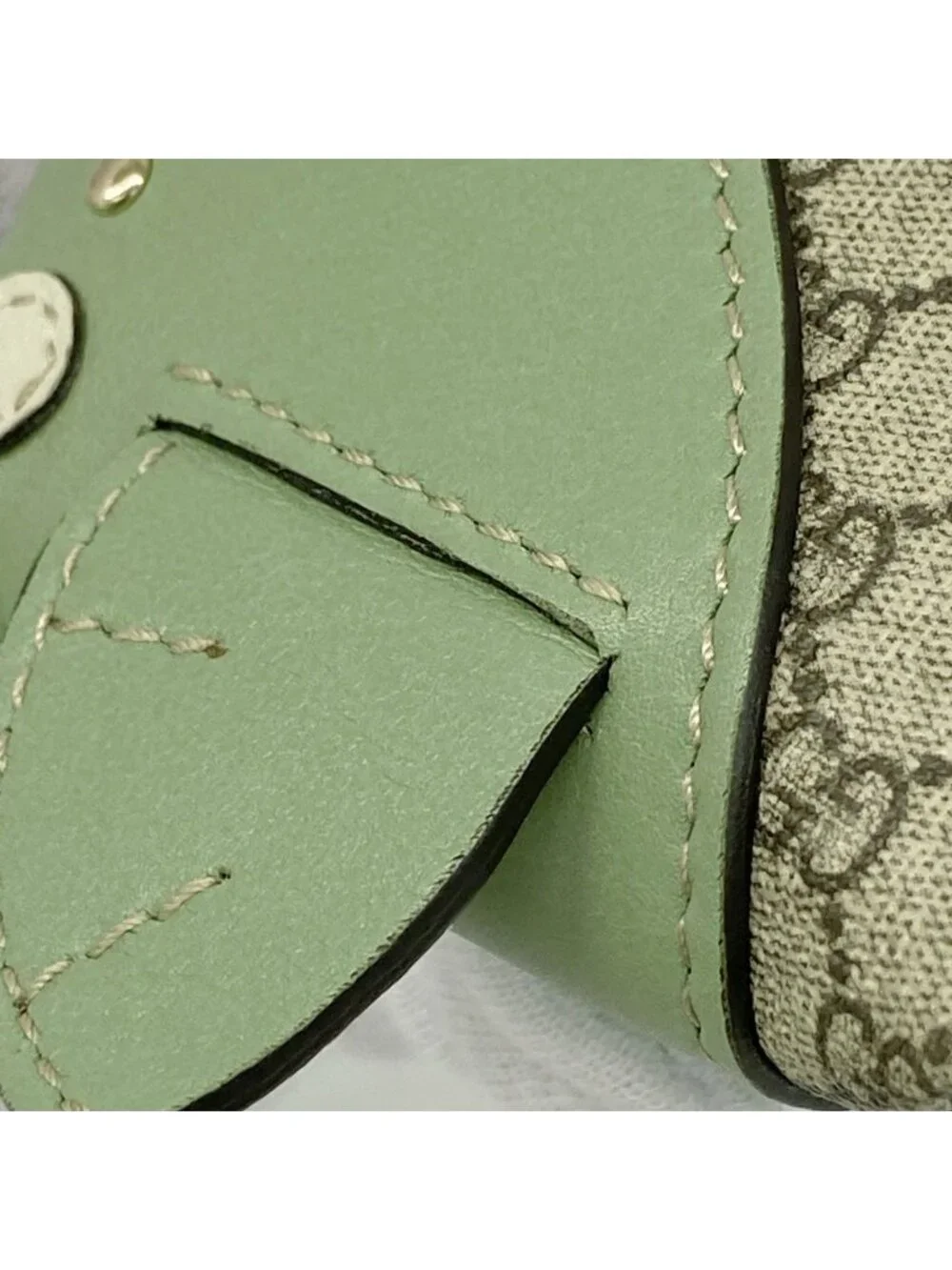 Gucci Coin Case GG Supreme Whale Brown Green Gold - Picture 7 of 10